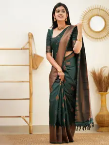 Areca Designer Ethnic Motifs Woven Design Zari Banarasi Saree