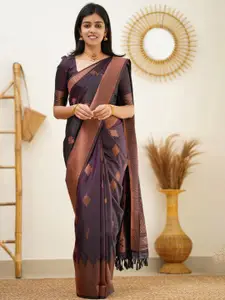 Areca Designer Ethnic Motifs Woven Design Zari Banarasi Saree
