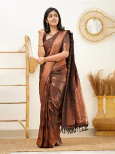 Areca Designer Ethnic Motifs Woven Design Zari Banarasi Saree