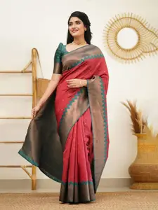 Areca Designer Ethnic Motifs Woven Design Zari Banarasi Saree