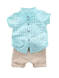 StyleCast Infant Boys Printed Shirt with Shorts
