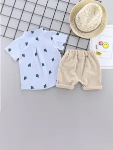 StyleCast Boys Conversational Printed Shirt with Shorts