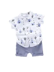 StyleCast Boys Printed Shirt with Shorts