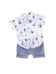 StyleCast Infant Boys Printed Shirt with Shorts