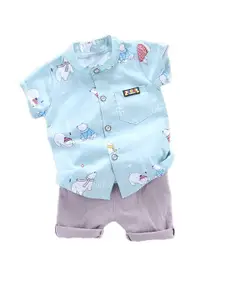 StyleCast Boys Conversational Printed Shirt with Shorts