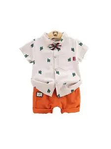 StyleCast Infant Boys Printed Shirt with Shorts