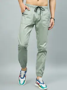 STUDIO NEXX Men Relaxed Mid Rise Pure Cotton Joggers