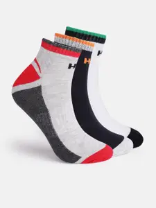 HRX by Hrithik Roshan Men Pack of 3 Colourblocked Ankle Length Socks