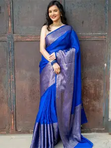 Anjaneya Sarees Zari Silk Blend Banarasi Saree