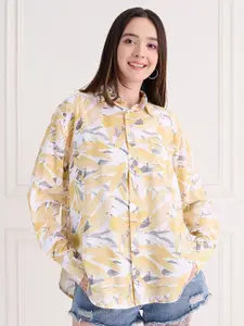 MAGRE Women Relaxed Floral Opaque Printed Casual Shirt