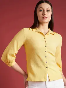 all about you Cuffed Sleeves Shirt Style Top