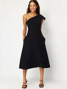 Trendyol One Shoulder Midi Fit & Flare Dress