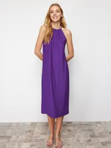Trendyol Women Halter neck Sleeveless  A-Line Midi Dress