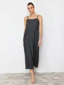 Trendyol Women A-Line Midi Shoulder Strap Dress