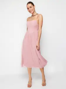 Trendyol Fit & Flare Midi Dress