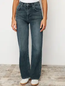 Trendyol Women Clean Look Light Fade Pure Cotton  Jeans