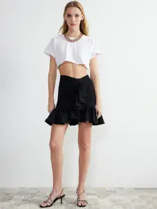 Trendyol Ruffle A-Line Mini Skirt