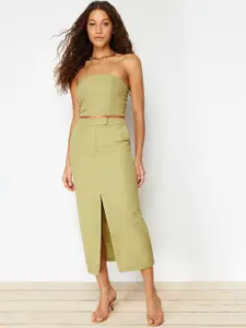 Trendyol Straight Midi Skirt