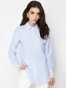 Trendyol Women Opaque Striped Casual Shirt