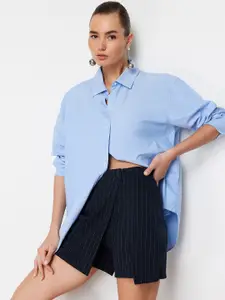 Trendyol Striped A-Line Mini Skorts