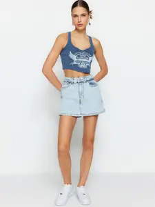 Trendyol Pure Cotton Mini Skorts