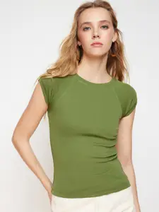 Trendyol Raglan Sleeves Fitted Top