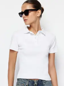 Trendyol Polo Collar Short Regular Sleeves Cotton T-Shirt