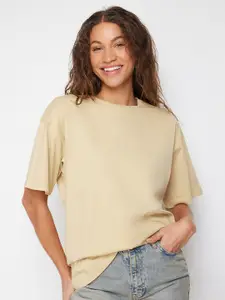 Trendyol Round Neck Short Sleeves Cotton T-shirt