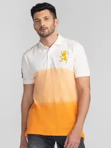 GIORDANO Dyed Polo Collar Cotton Slim Fit T-shirt