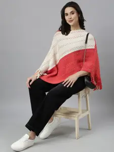SHOWOFF Women Colourblocked Poncho
