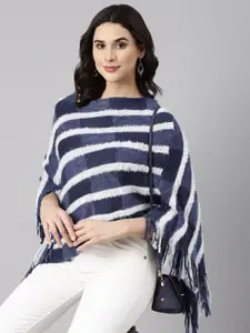 SHOWOFF Women Striped Poncho