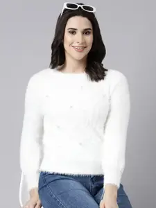 SHOWOFF Women Pullover with Embellished Detail