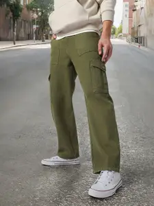 Urbano Fashion Men Loose Fit Non-Stretchable Cargo Jeans