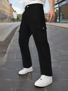 Urbano Fashion Men Loose Fit Non-Stretchable Cargo Jeans