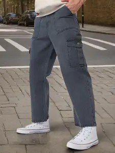 Urbano Fashion Men Loose Fit Non-Stretchable Cargo Jeans