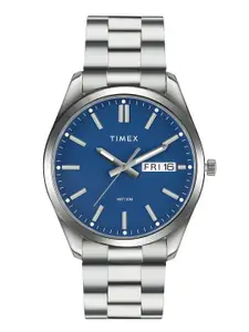 Timex Men Brass Dial & Stainless Steel Bracelet Style Straps Analogue Watch- TWTG10419