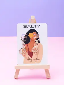 SALTY Stone-Studded Animal Shaped Drop Earrings