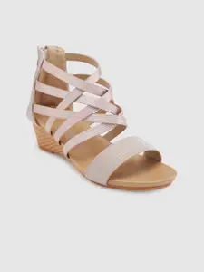 Sole To Soul Embellished Strappy Wedge Heels