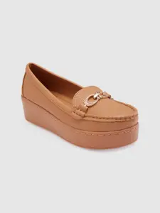 Sole To Soul Round Toe Flatform Heeled Pumps