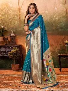 Mitera Ethnic Motif Woven Design Paithani Zari Saree