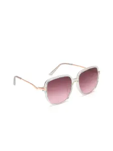 IRUS by IDEE Women Square Sunglasses with UV Protected Lens IRS1081C3SG