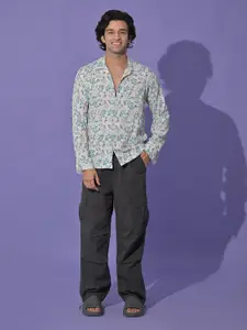 PIRAMYD CLUB Men Classic Floral Opaque Printed Casual Shirt