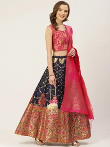HRITIKA Semi-Stitched Lehenga & Blouse With Dupatta
