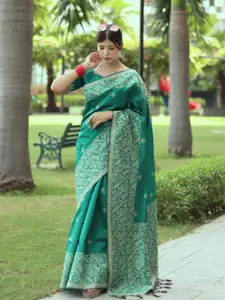 LeeliPeeri Designer Woven Design Zari Silk Blend Bhagalpuri Saree