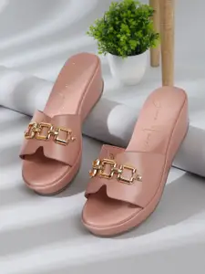 Bruno Manetti PU Party Wedge Sandals