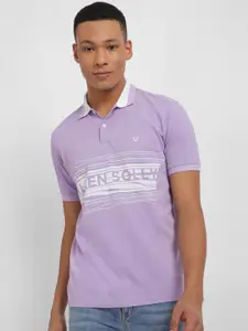 Allen Solly Men Typography Printed Polo Collar T-shirt