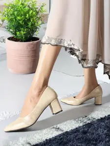 Carlton London Textured Block Heeled Pumps