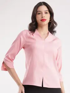 FableStreet Roll-Up Sleeves Shirt Style Top