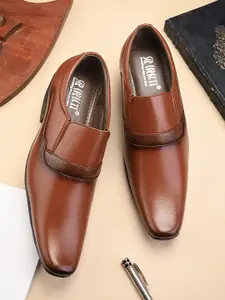 Sir Corbett Men Textured Formal Slip-On  Shoes