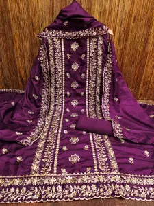 ZEEPKART Embroidered Unstitched Dress Material